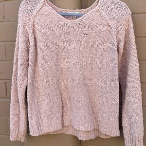 Sonoma Tan V-Neck Knit‎ Sweater